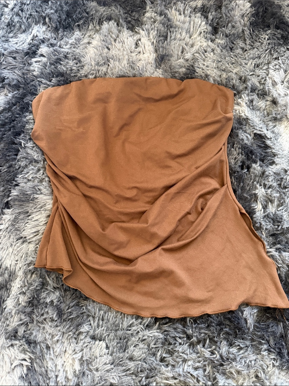 Brown tube top